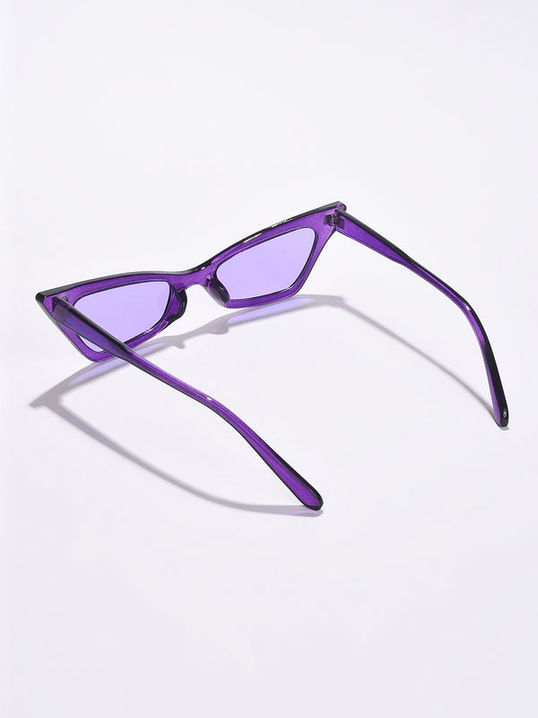 Purple Lens Purple Cateye Sunglasses