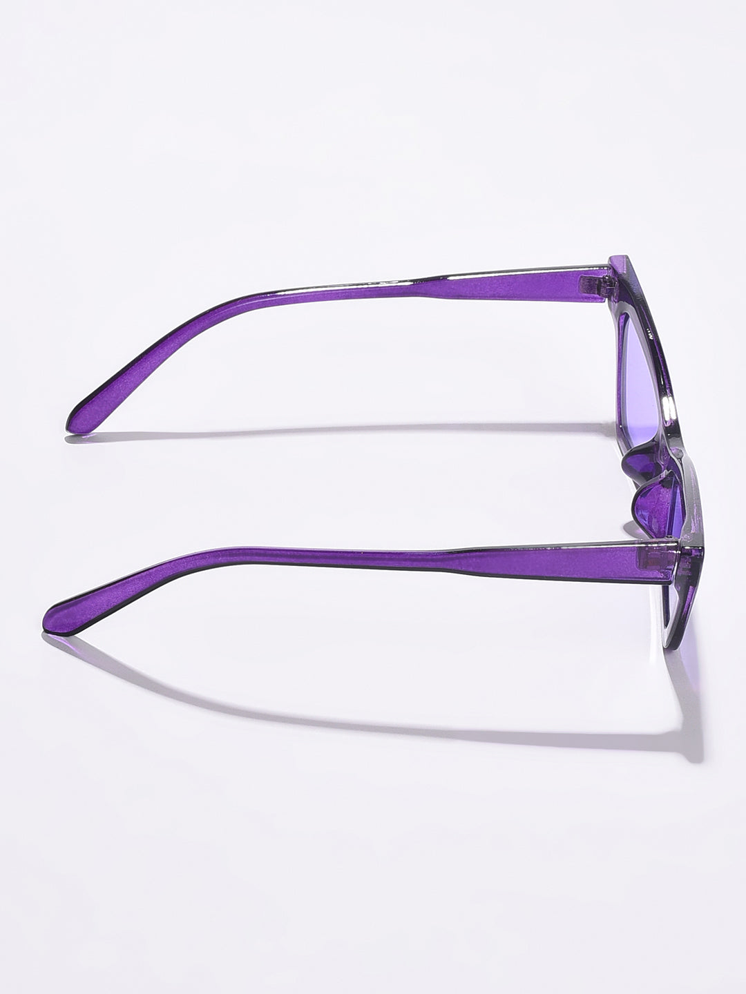 WOMEN PURPLE LENS PURPLE CATEYE SUNGLASSES