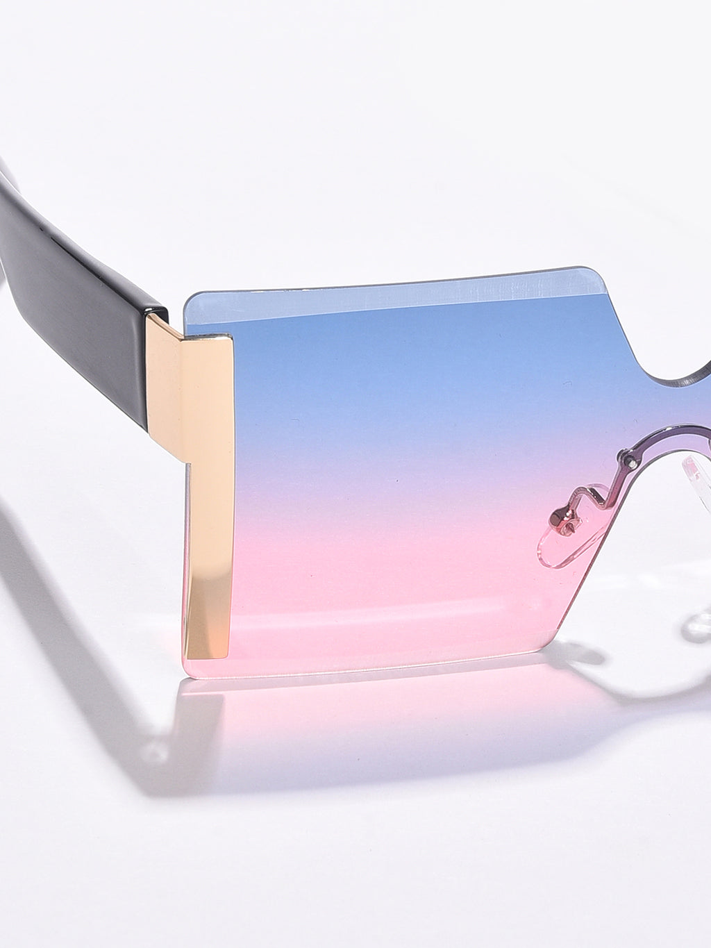 Blue Lens Blue Oversized Sunglasses