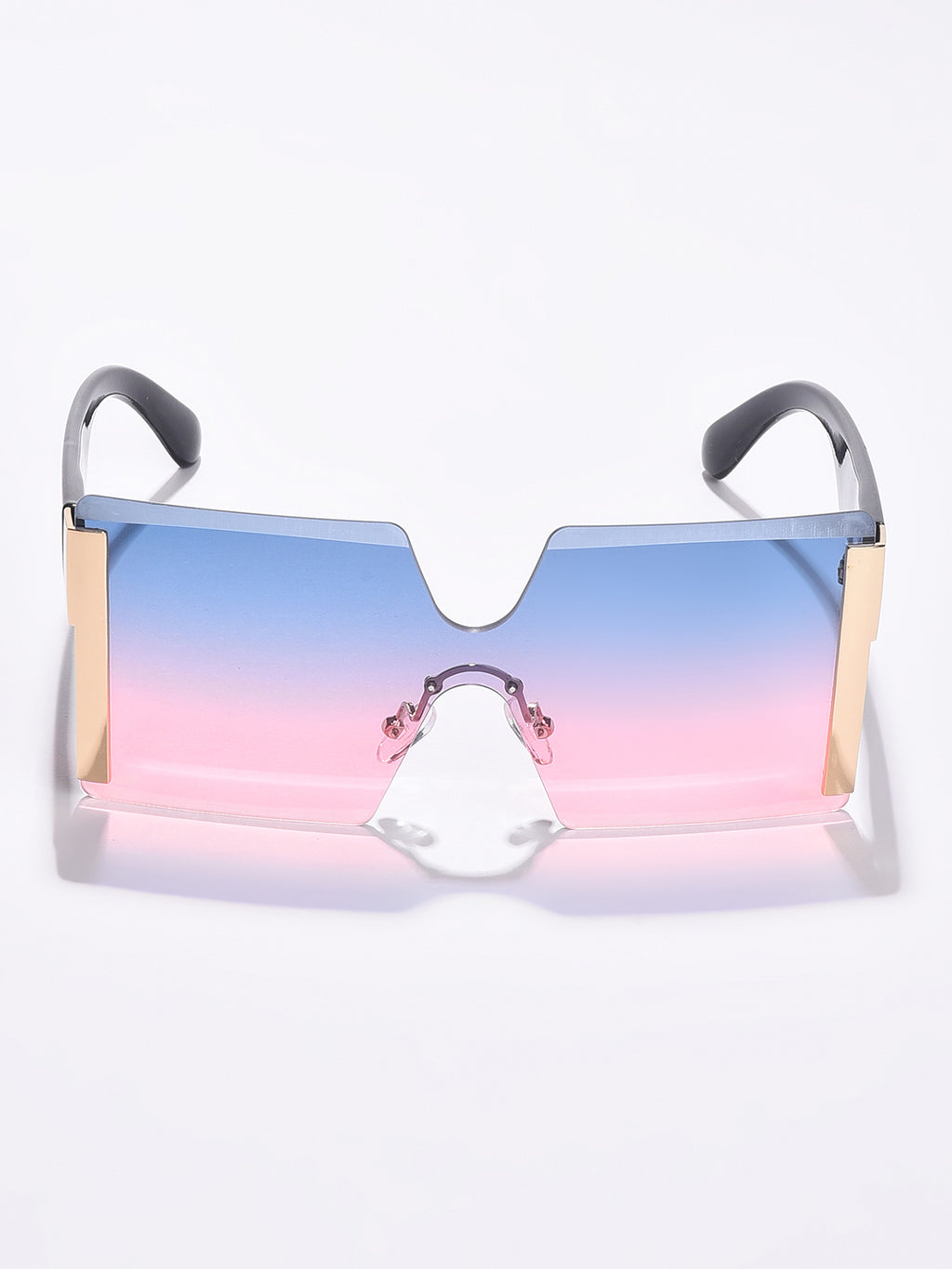 Blue Lens Blue Oversized Sunglasses