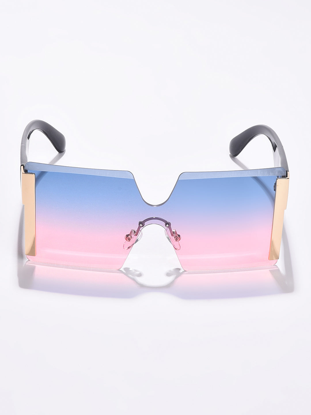 Blue Lens Blue Oversized Sunglasses