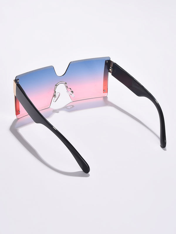 Blue Lens Blue Oversized Sunglasses
