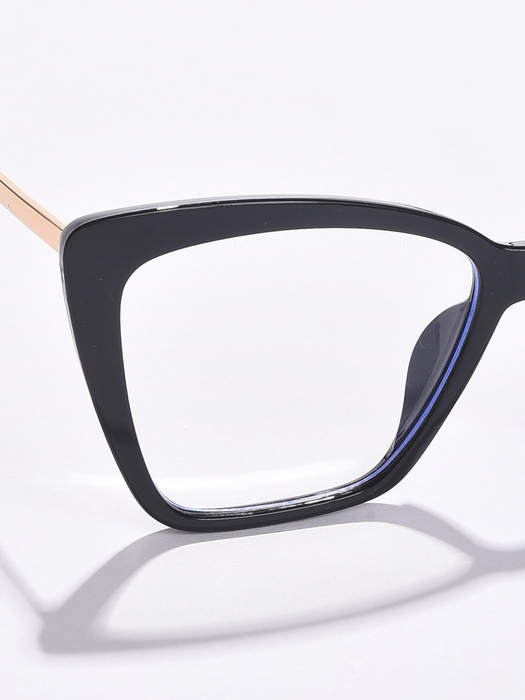 Clear Lens Gold-Toned Butterfly Sunglasses