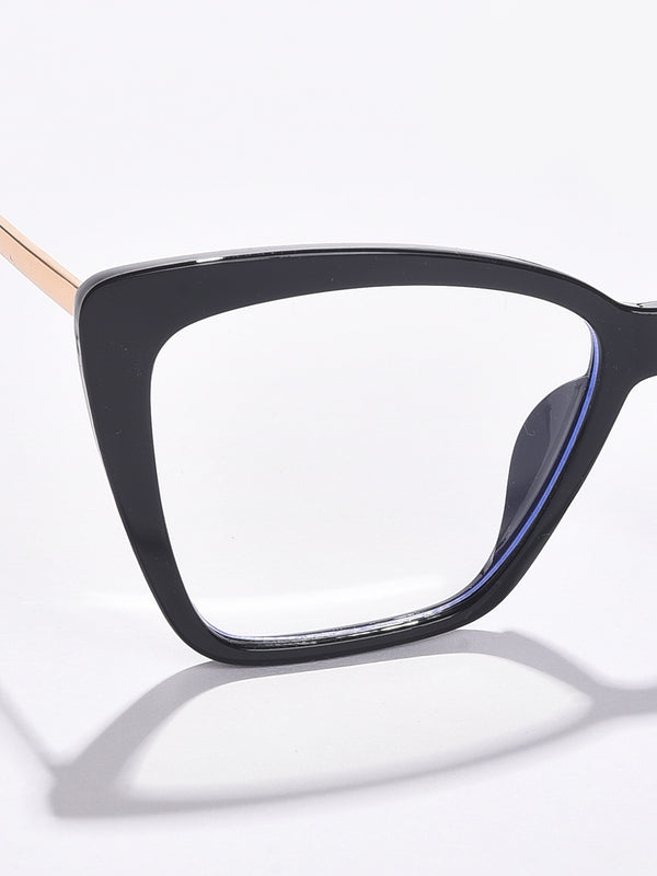 Clear Lens Gold-Toned Butterfly Sunglasses