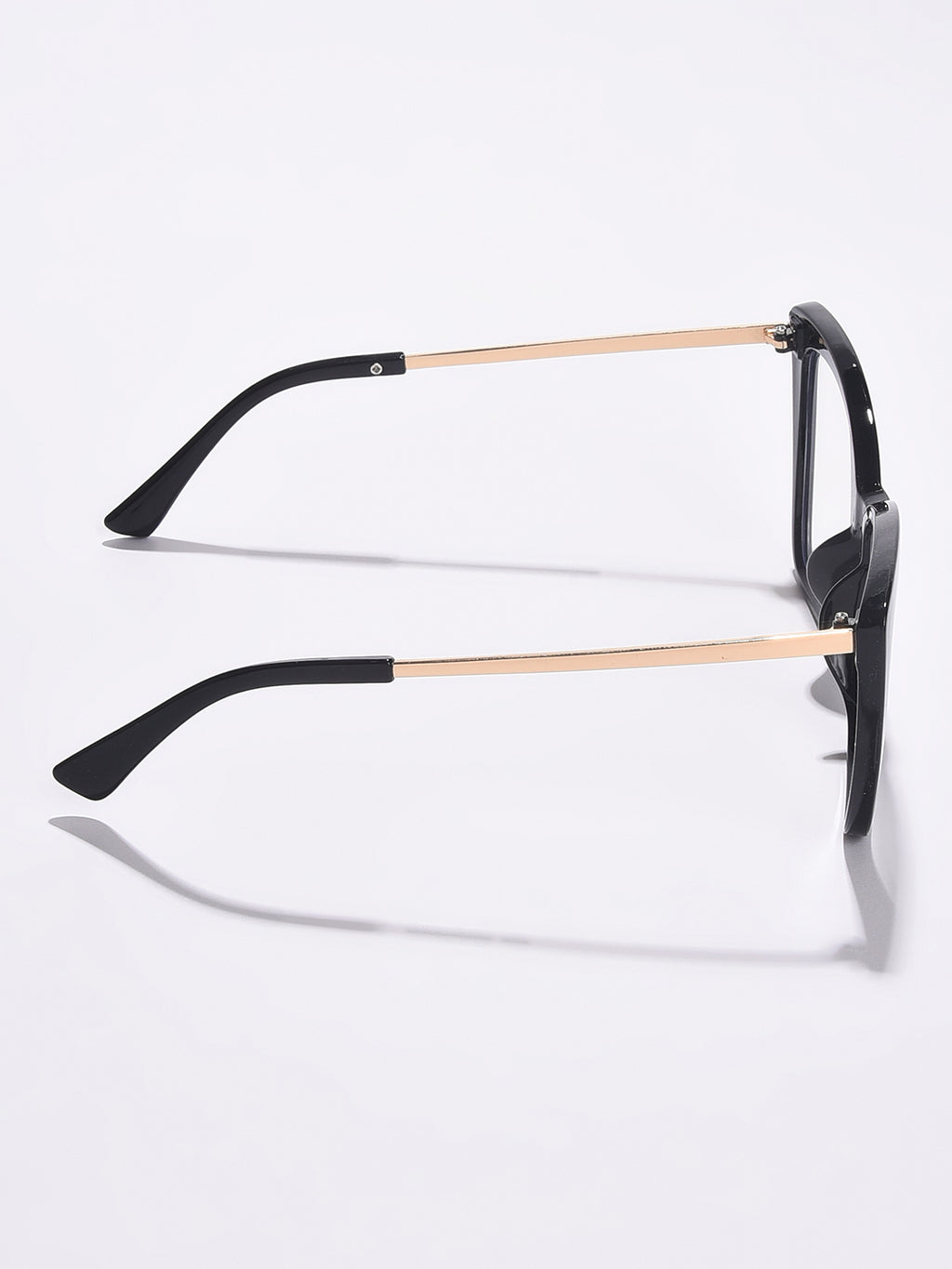 WOMEN CLEAR LENS GOLD-TONED BUTTERFLY SUNGLASSES
