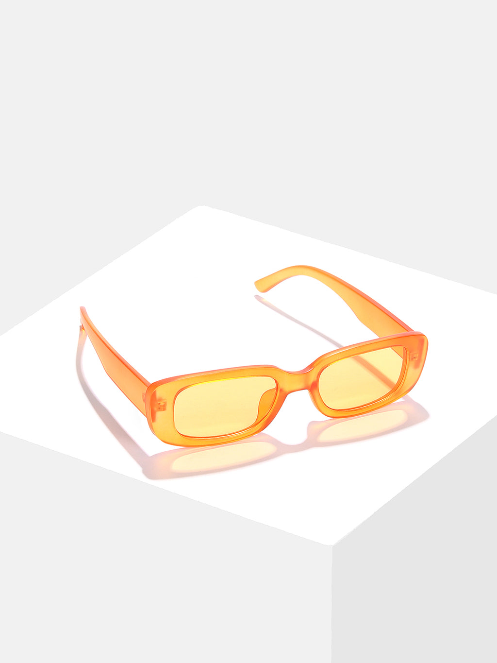 Orange Lens Orange Rectangle Sunglasses