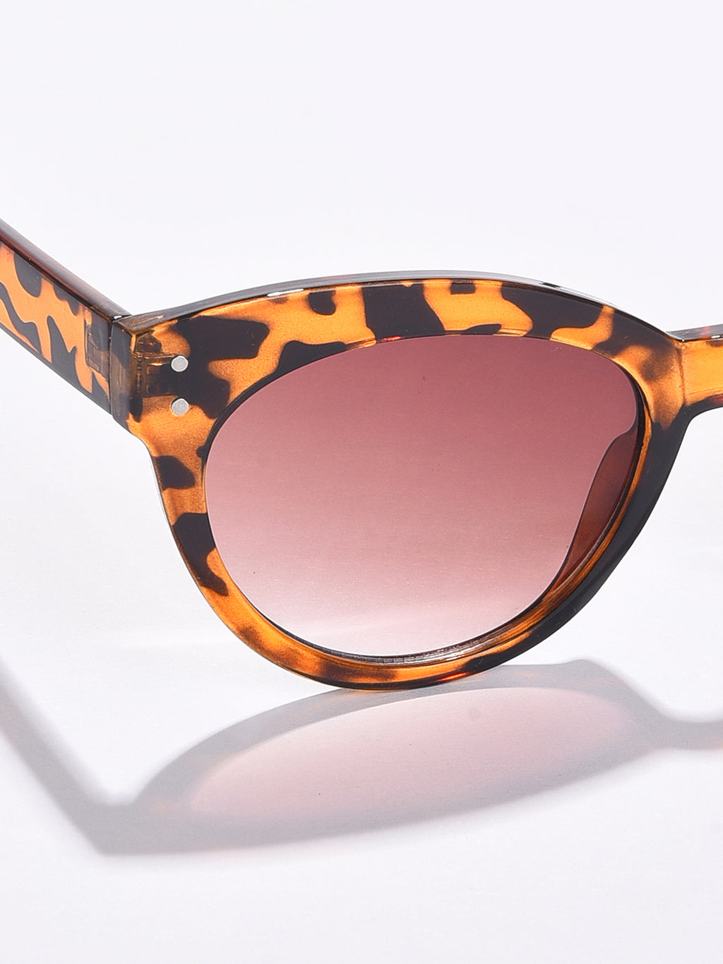 Black Lens Brown Cateye Sunglasses