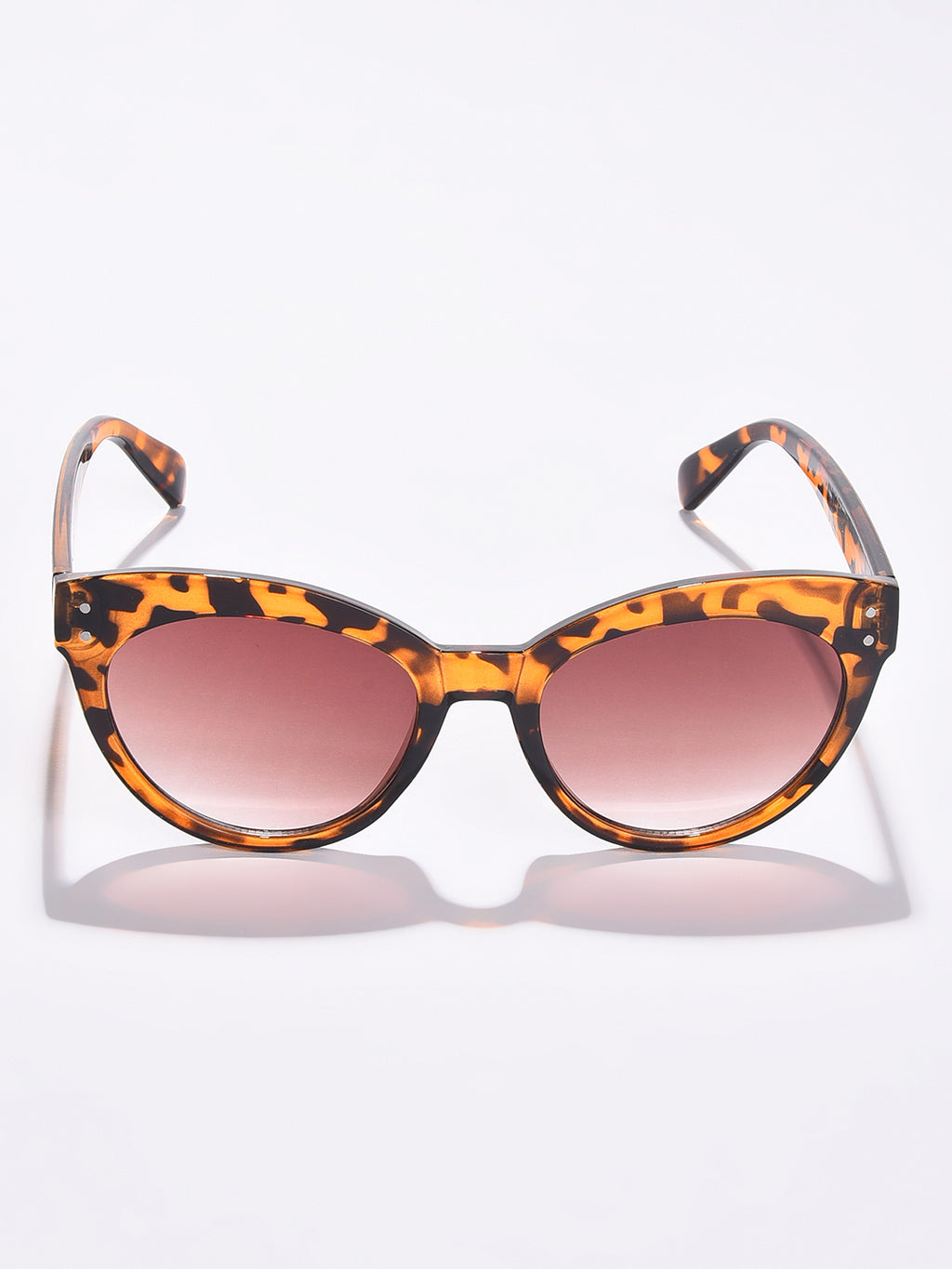 Black Lens Brown Cateye Sunglasses