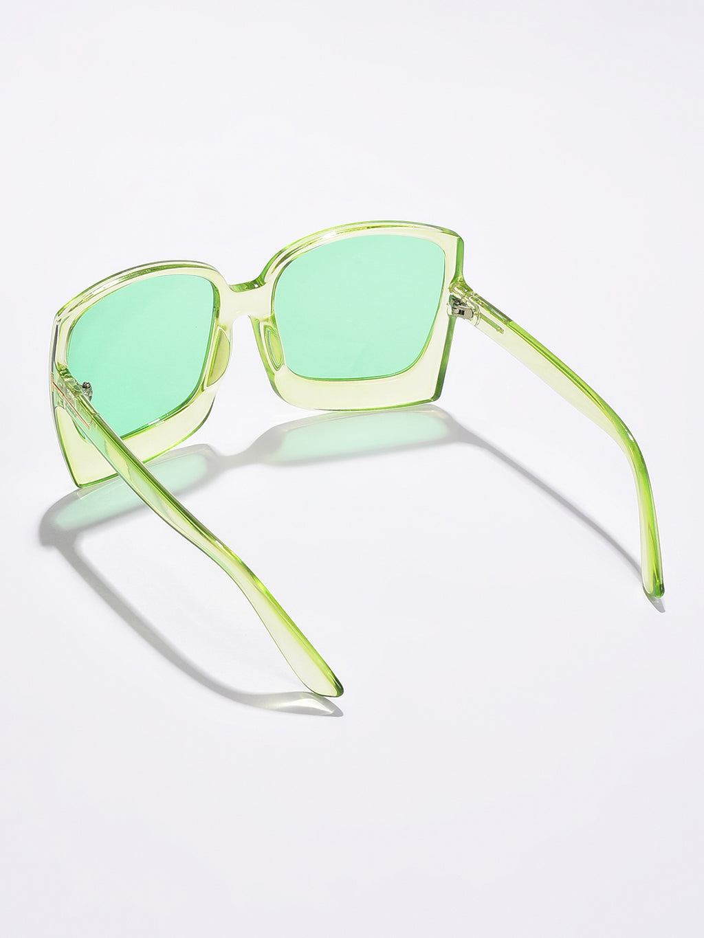 Green Lens Green Oversized Sunglasses