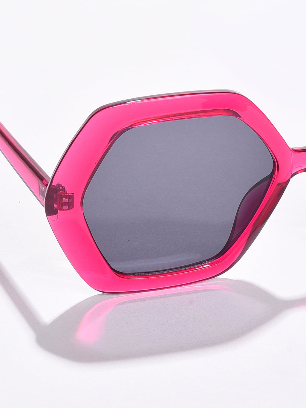 Black Lens Pink Wayfarer Sunglasses