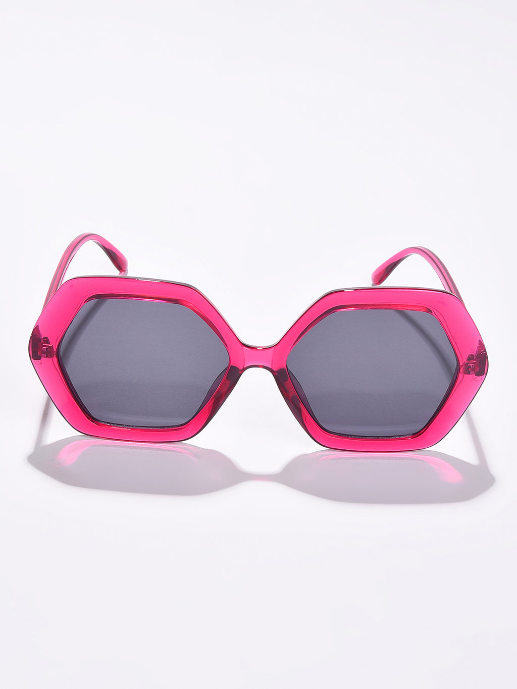 Black Lens Pink Wayfarer Sunglasses