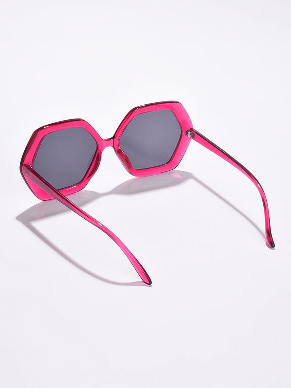 Black Lens Pink Wayfarer Sunglasses