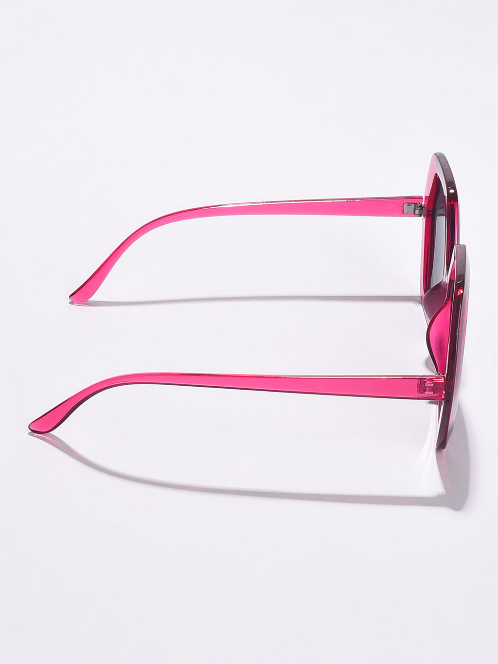 WOMEN BLACK LENS PINK WAYFARER SUNGLASSES