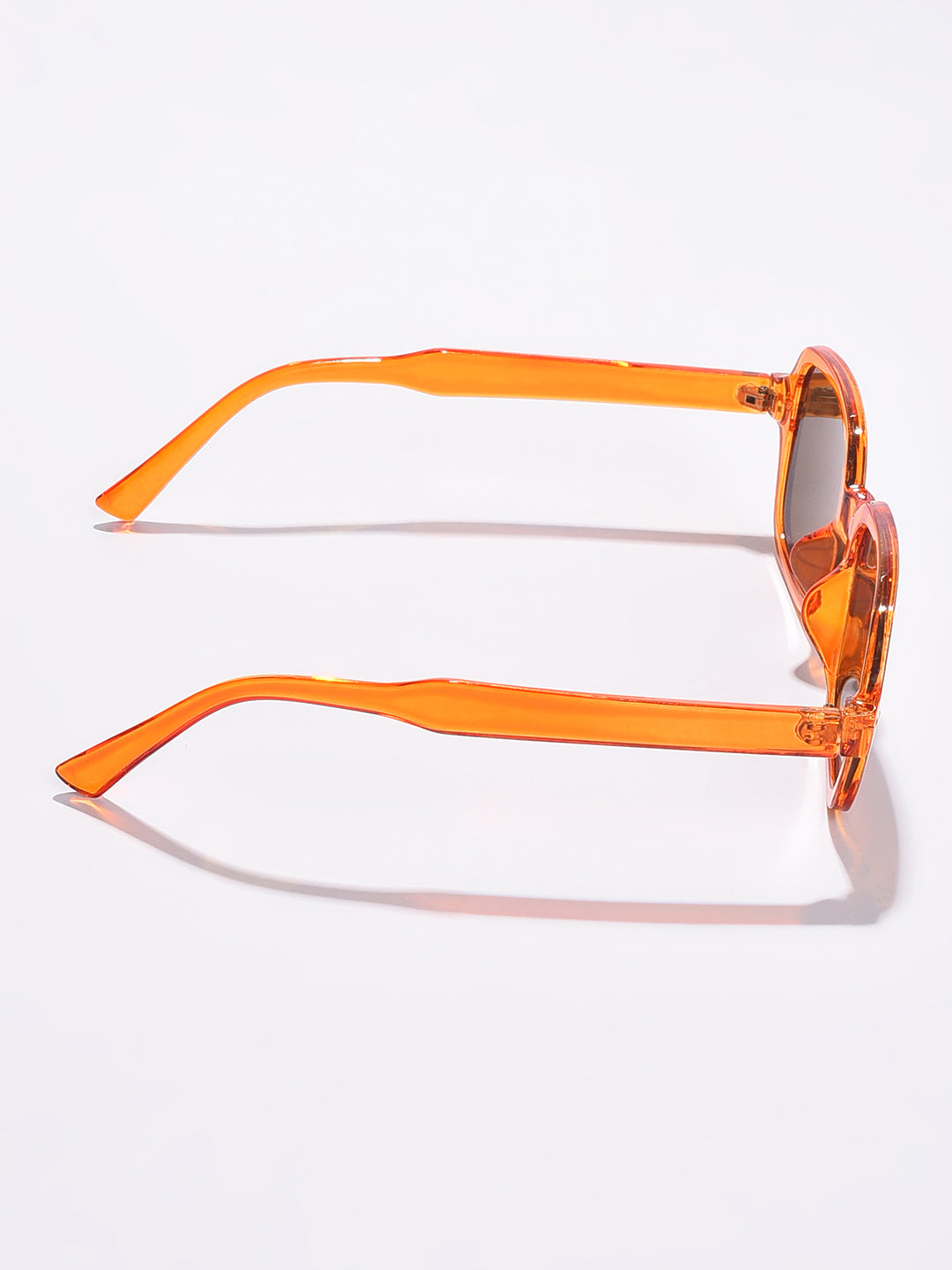 WOMEN BROWN LENS ORANGE WAYFARER SUNGLASSES