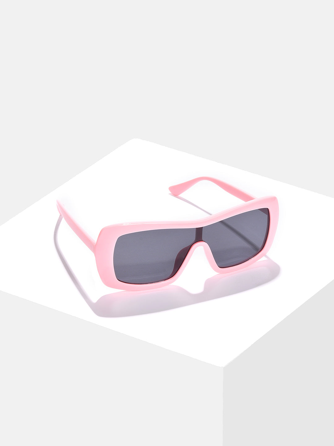 Black Lens Pink Wayfarer Sunglasses