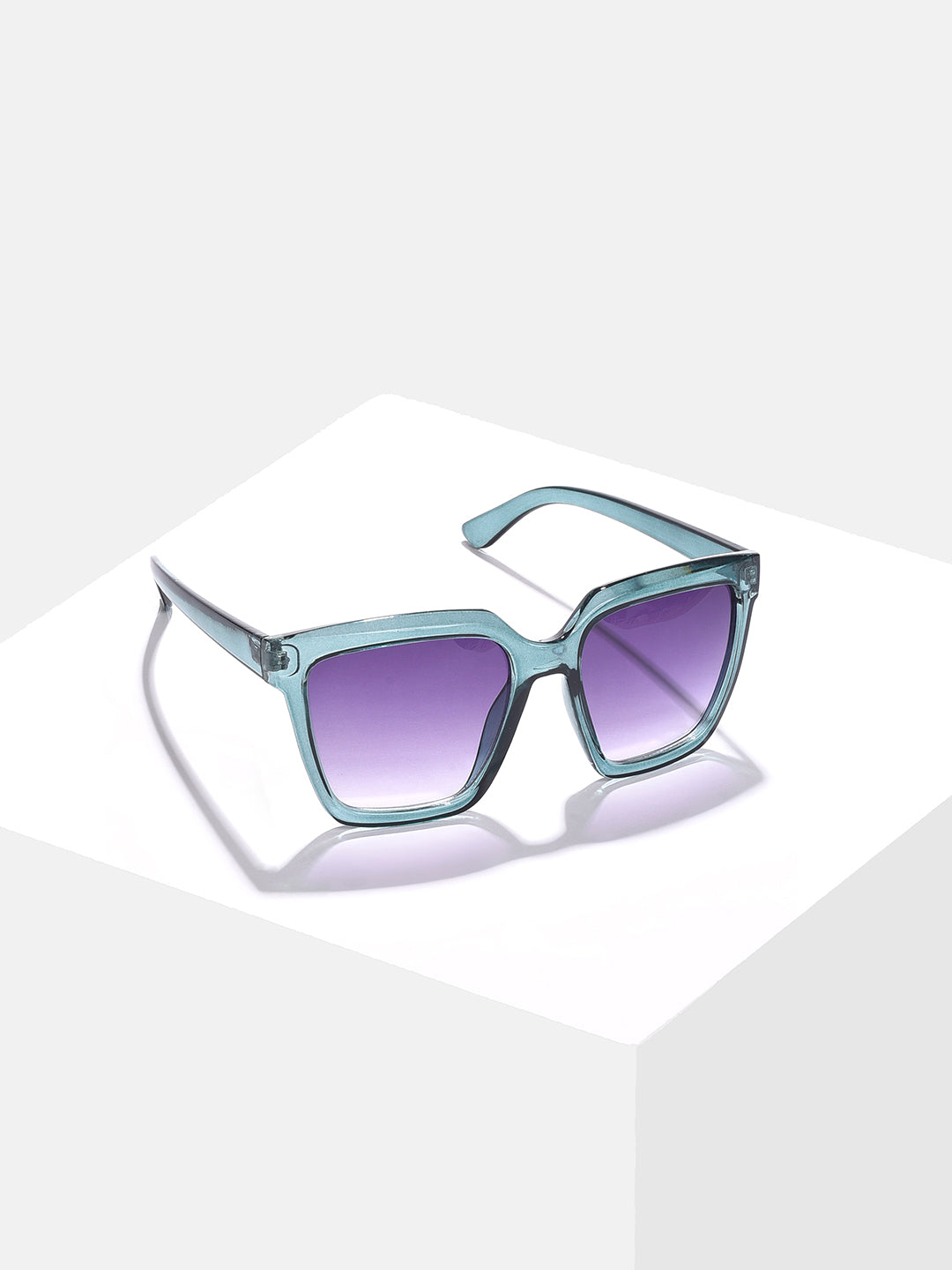 Purple Lens Green Wayfarer Sunglasses