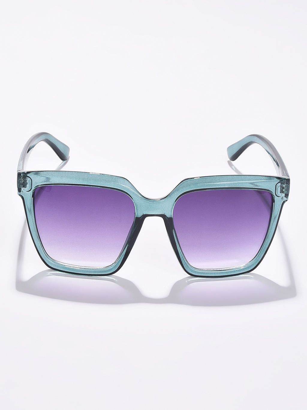 Purple Lens Green Wayfarer Sunglasses