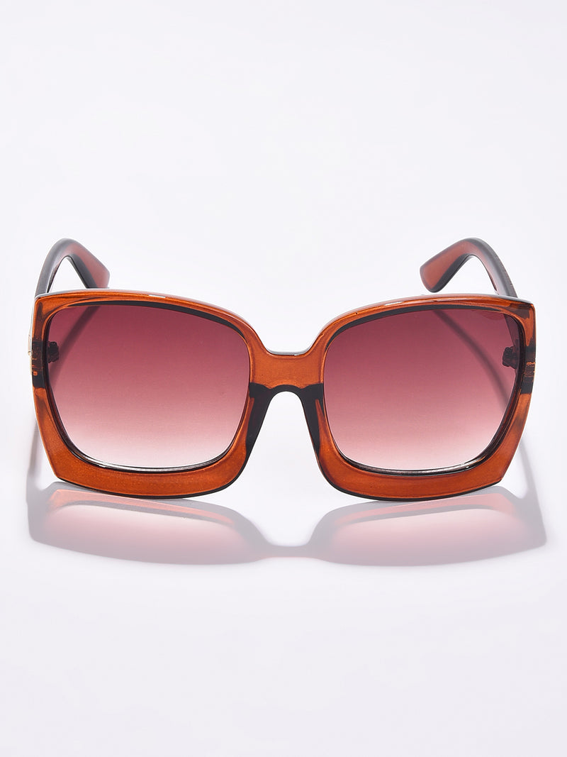 Brown Lens Brown Oversized Sunglasses
