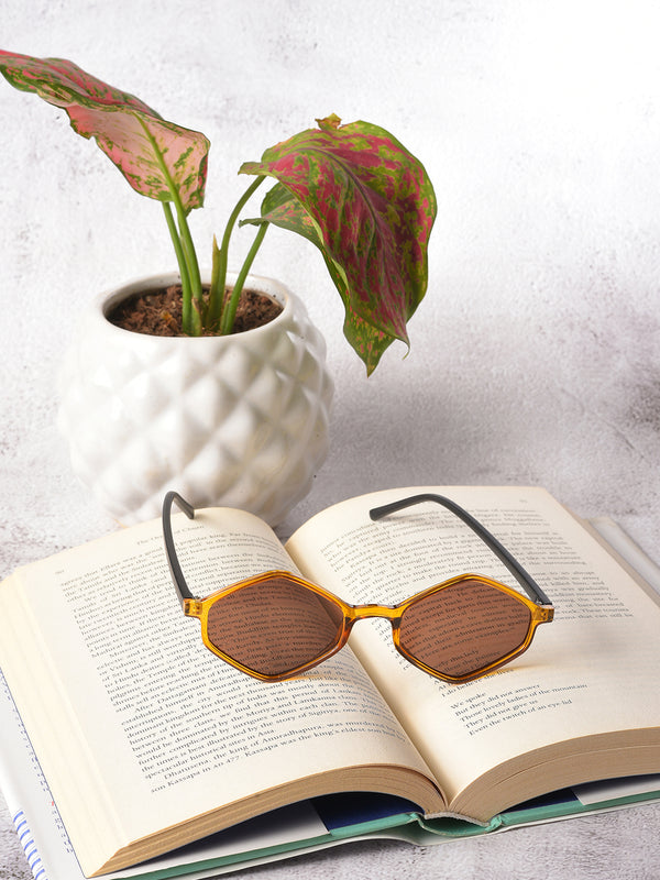 Brown Lens Yellow Other Sunglasses