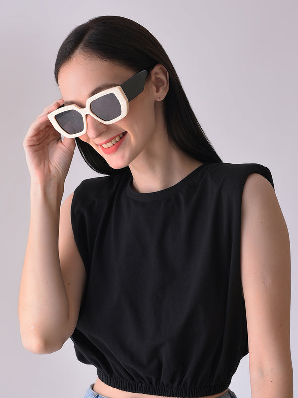 Black Lens Black Butterfly Sunglasses