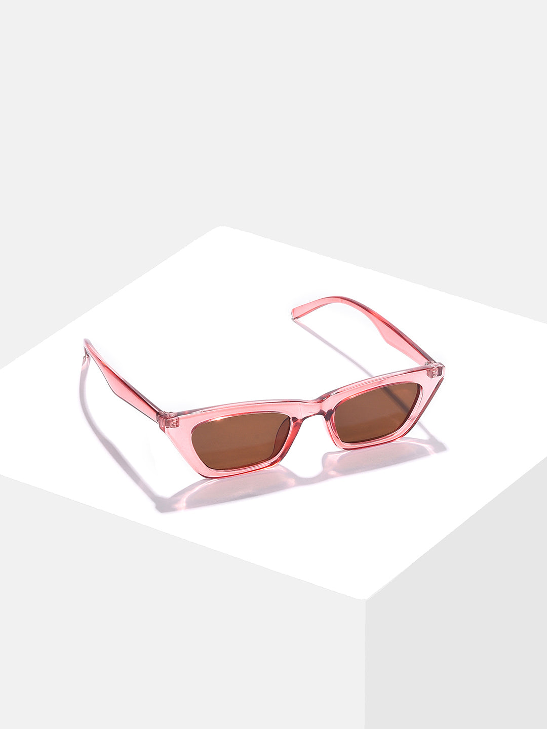 Brown Lens Pink Butterfly Sunglasses