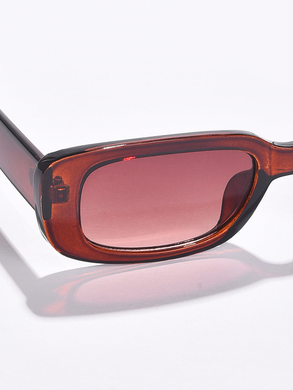 Brown Lens Brown Rectangle Sunglasses