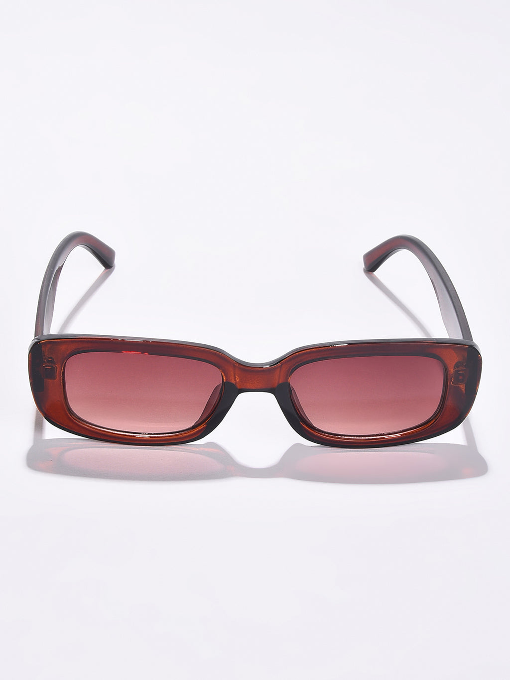 Brown Lens Brown Rectangle Sunglasses