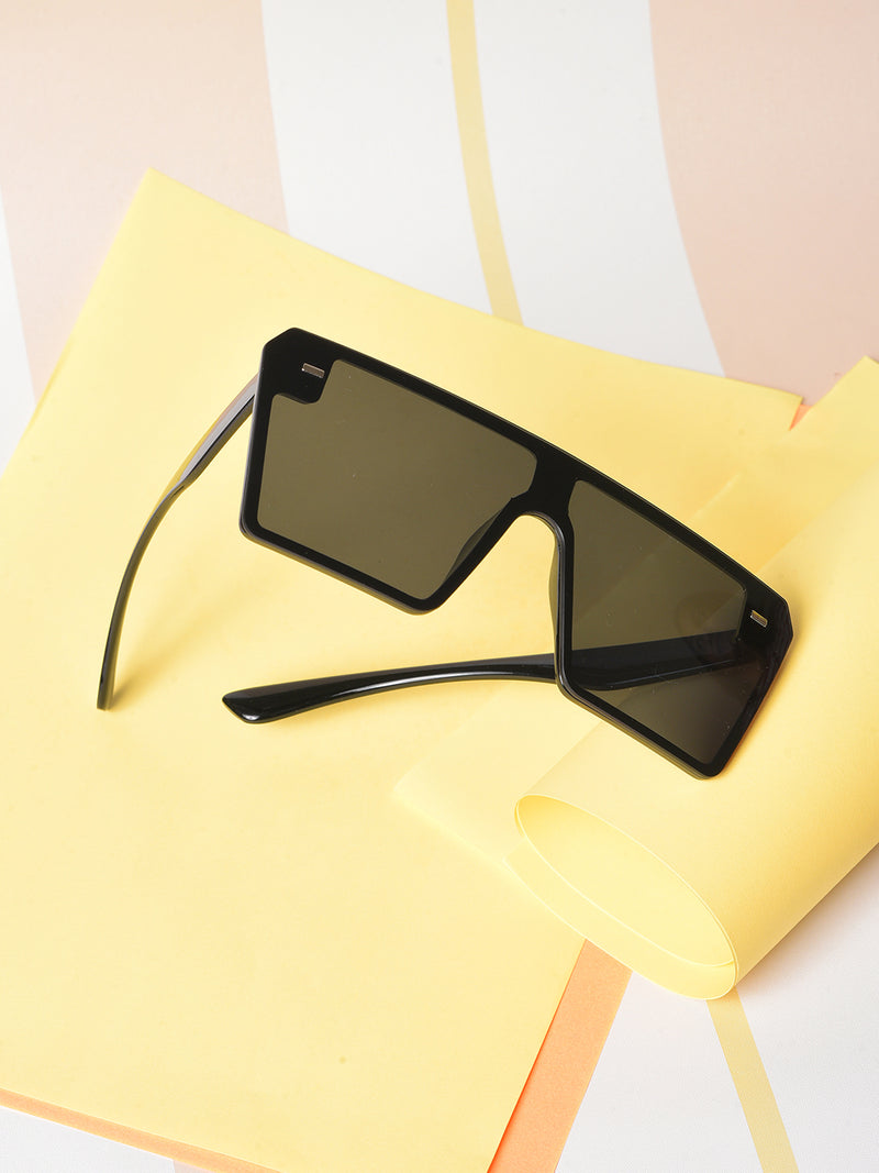 Black Lens Black Oversized Sunglasses