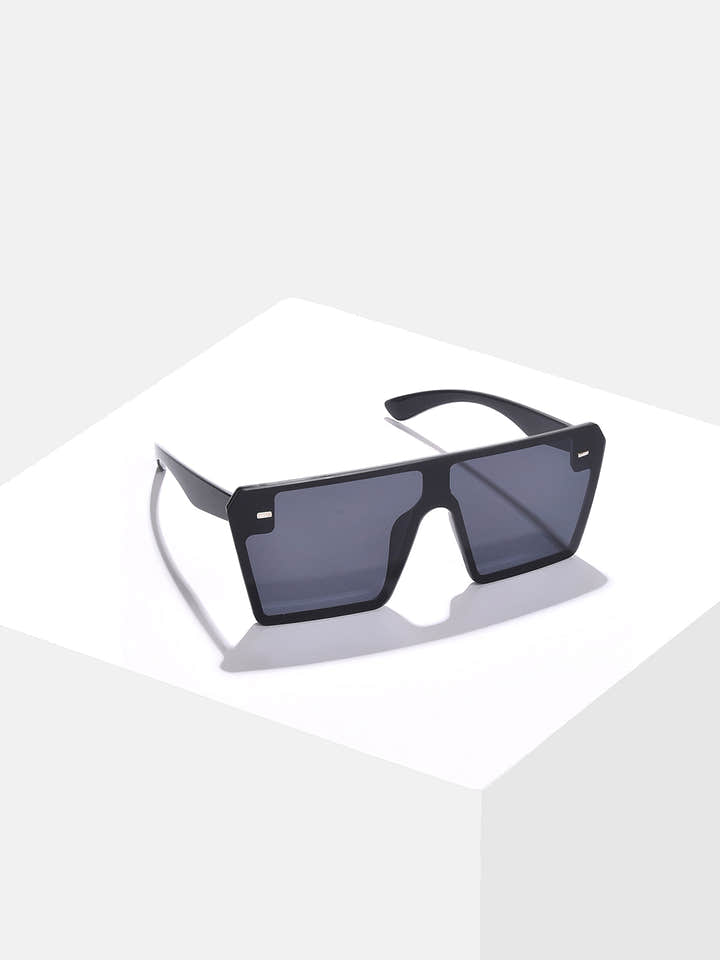 Black Lens Black Oversized Sunglasses