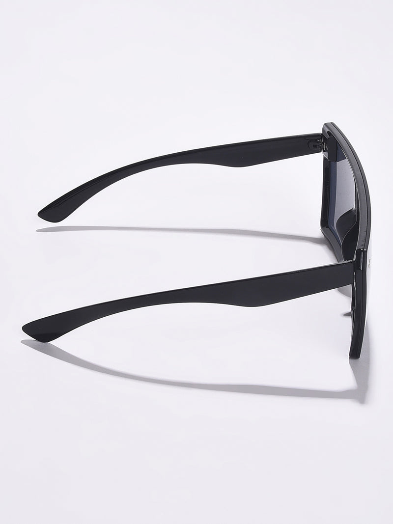 WOMEN BLACK LENS BLACK OVERSIZED SUNGLASSES