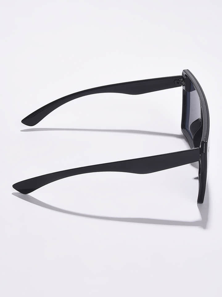 WOMEN BLACK LENS BLACK OVERSIZED SUNGLASSES