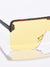 Yellow Lens Black Oversized Sunglasses