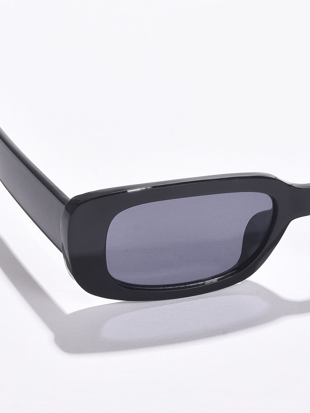 Black Lens Black Rectangle Sunglasses