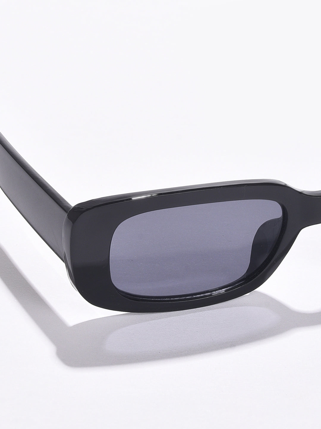 Black Lens Black Rectangle Sunglasses