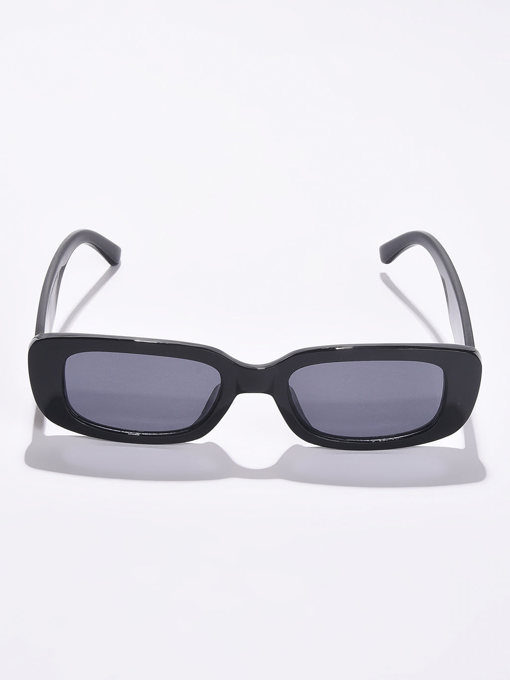 Black Lens Black Rectangle Sunglasses