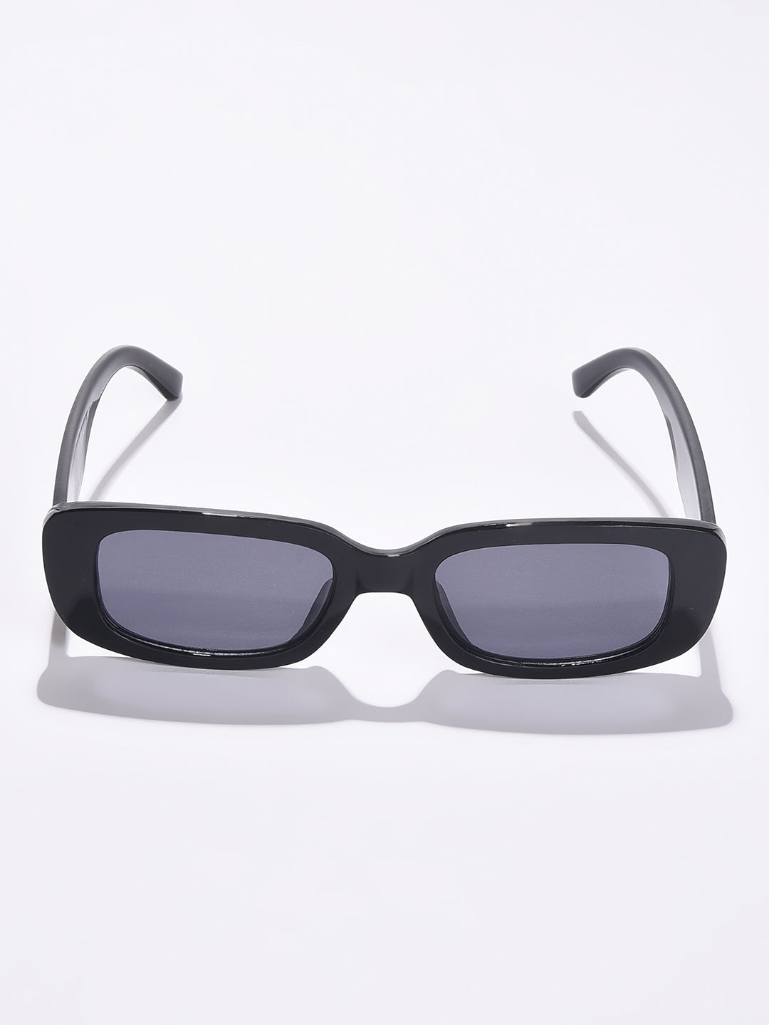 Black Lens Black Rectangle Sunglasses