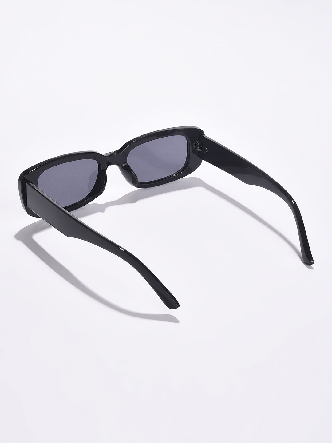 Black Lens Black Rectangle Sunglasses