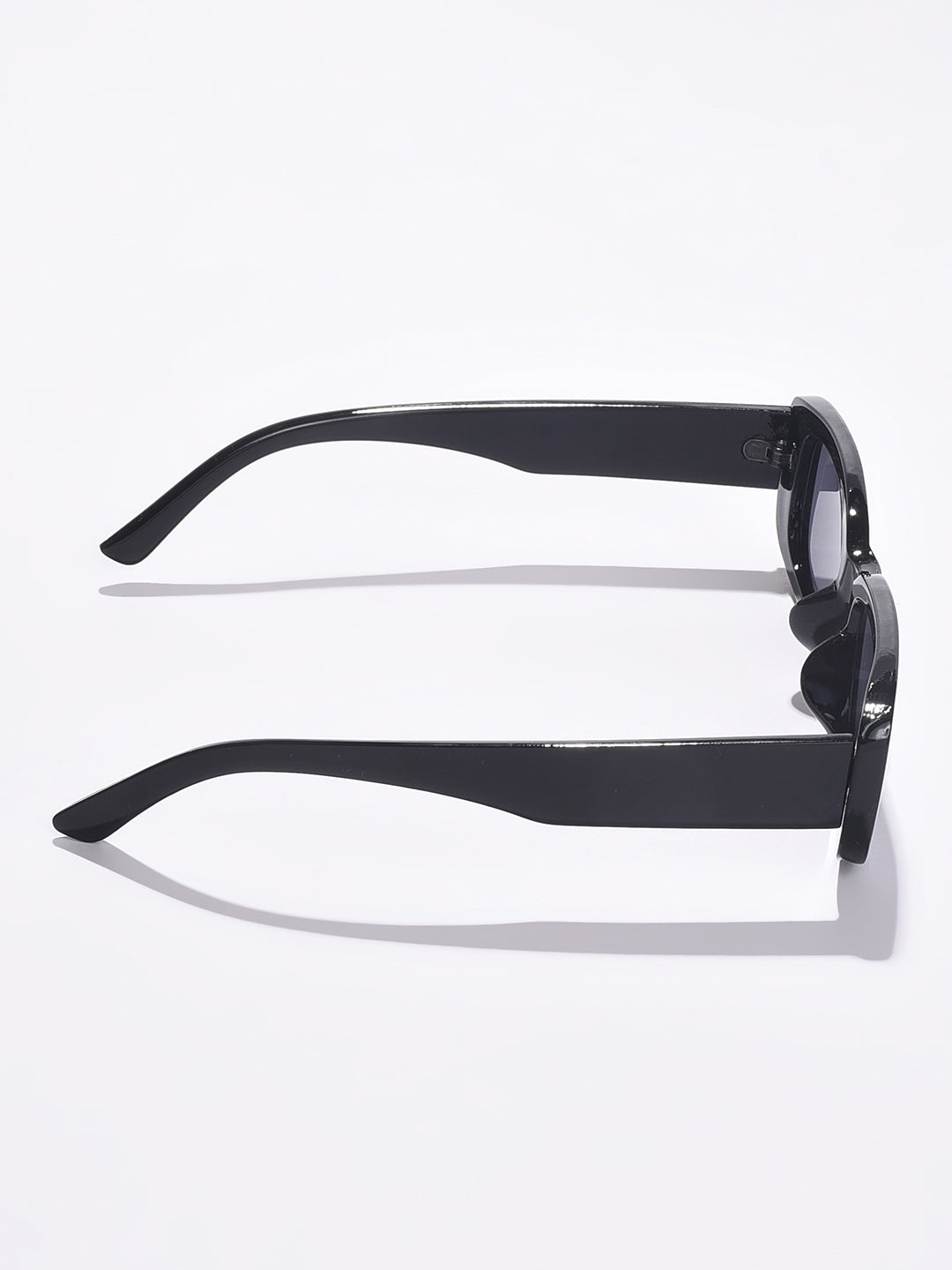 WOMEN BLACK LENS BLACK RECTANGLE SUNGLASSES