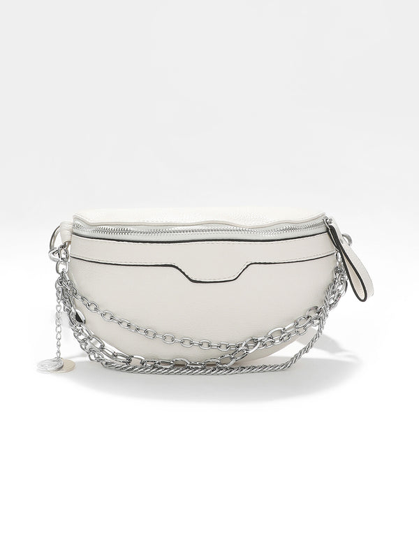 Caroline White Waist Bag
