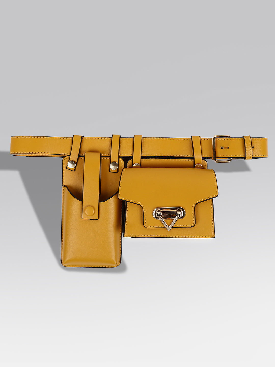 On-The-Go Glamour Yellow Belt Bag