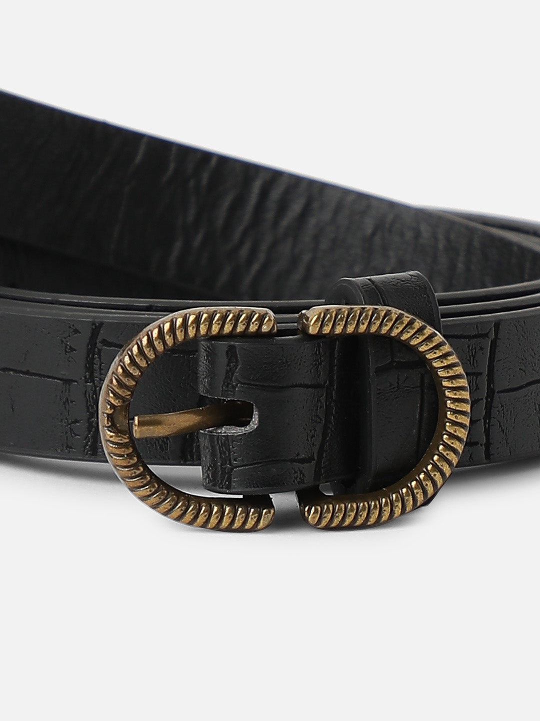 Solid Black Waist Belt