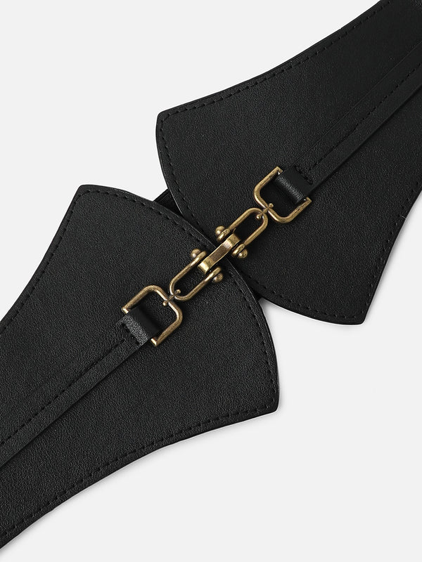 Solid Black Waist Belt