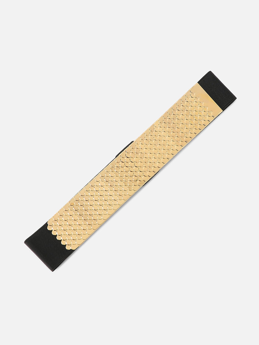 Gold Textured Waist Belt