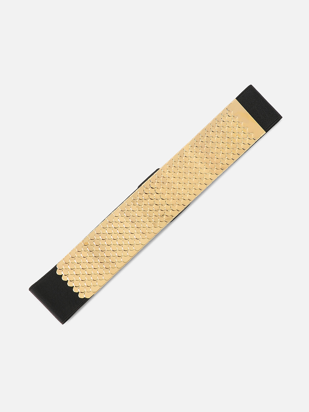 Gold Textured Waist Belt
