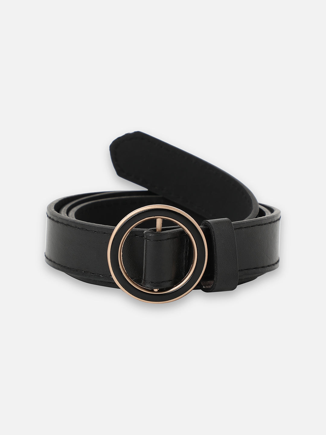 Black Solid Waist Belt