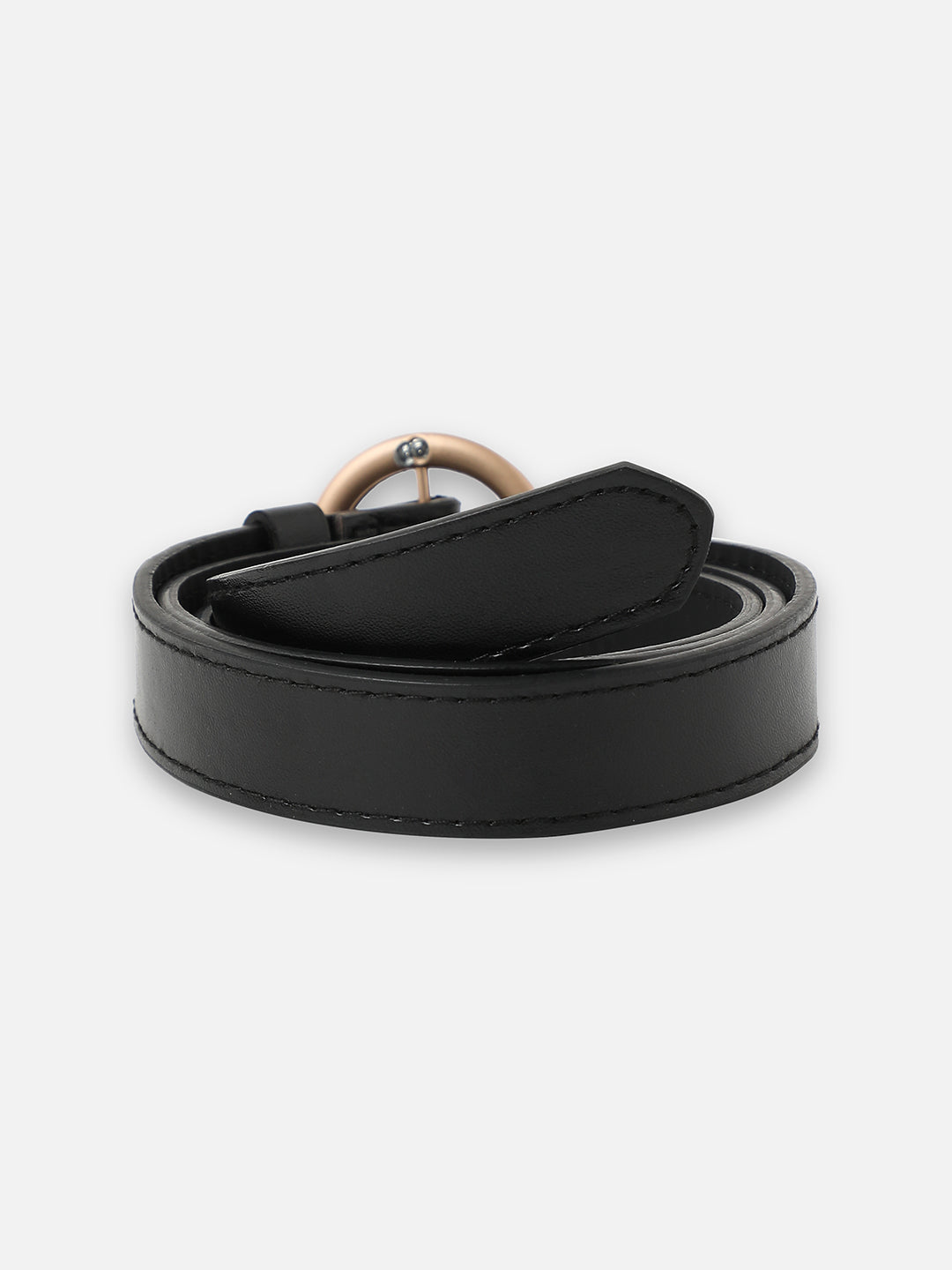 Black Solid Waist Belt