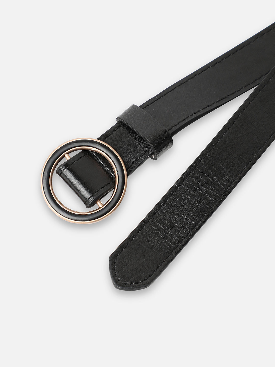 Women Black Solid  Waist Belt