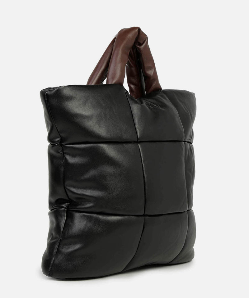 Mystical Quilted Black Tote Bag