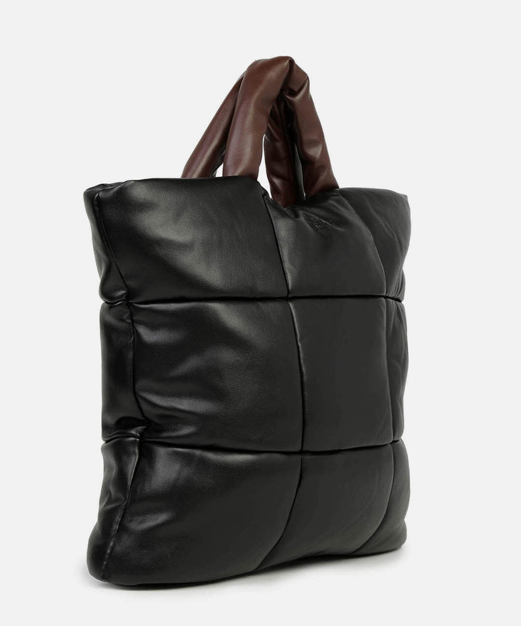 Mystical Quilted Black Tote Bag