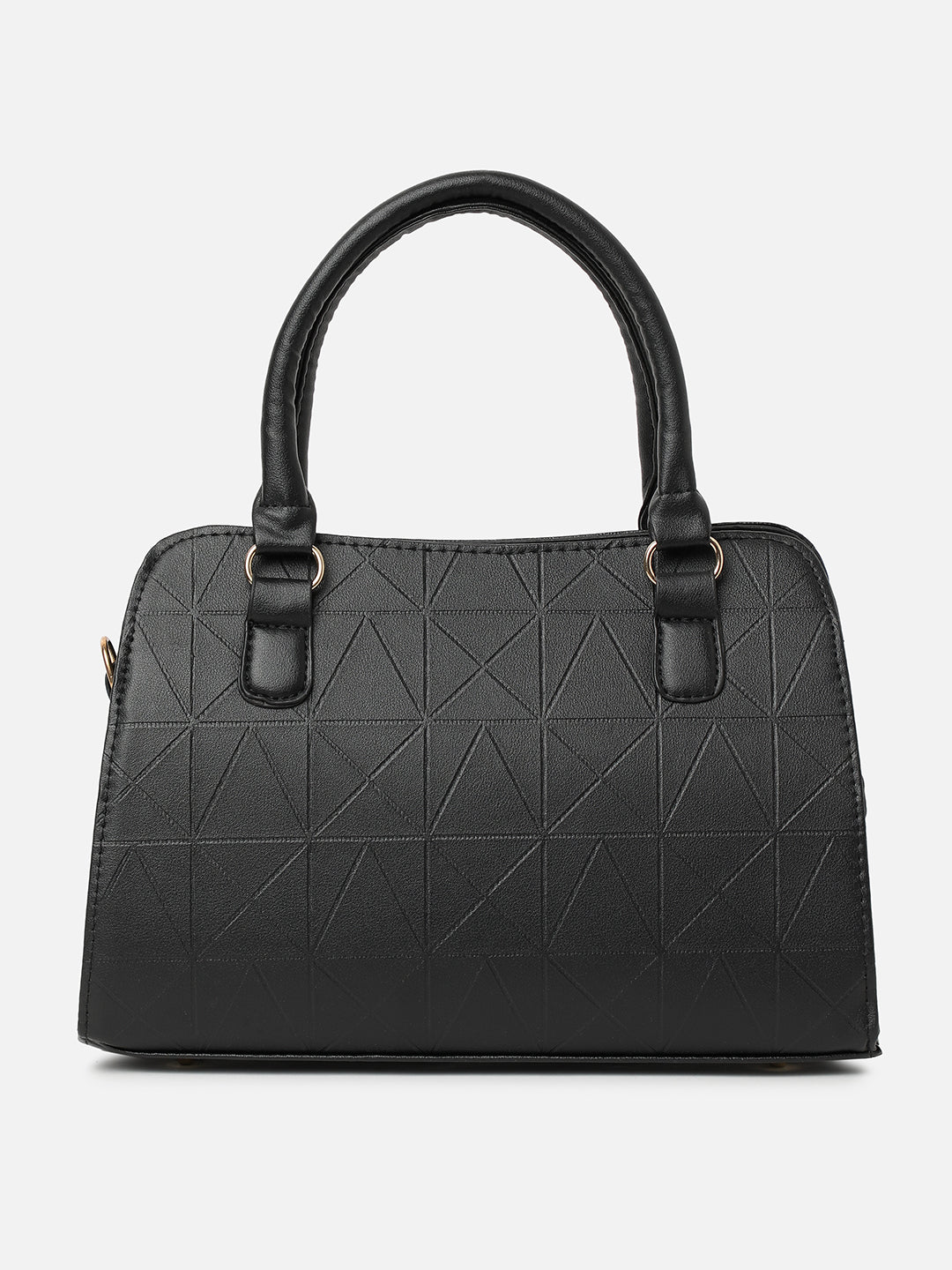 Onyx Textured Black Handbag
